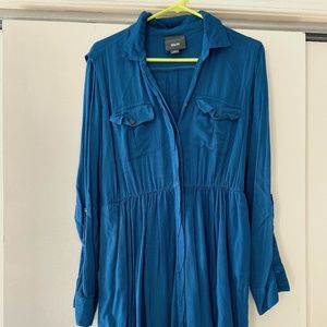 MAEVE: Blue Shirt Dress